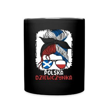 Polska dziewczyna Polnisches Mädchen Polen Schottland - Tasse einfarbig - Schwarz - Vorne
