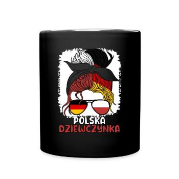 Polska dziewczyna Halbdeutsches polnisches Mädchen Polen - Tasse einfarbig - Schwarz - Vorne