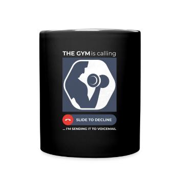 Gym Call Evasion Conception amusante de la messagerie vocale - Mug uni - noir - Devant