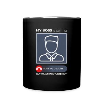 Office humor gifts - Full Colour Mug - black - Front