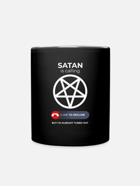 Appel satanique ignoré - de la culture pop - Mug uni - noir