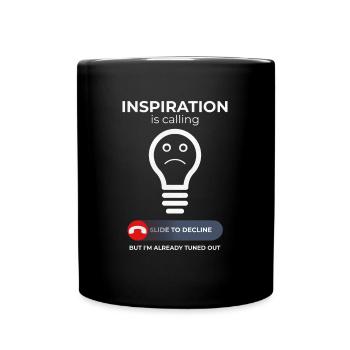 Luttes créatives – Inspiration et humour - Mug uni - noir - Devant
