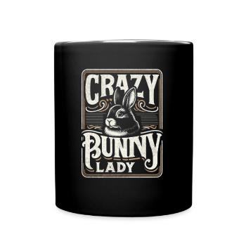 Folle Bunny Lady - Mug uni - noir - Devant