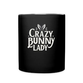 Folle Bunny Lady - Mug uni - noir - Devant