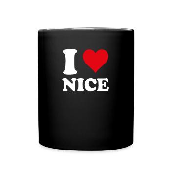I Love Nice Gift Tourism - Full Colour Mug - black - Front