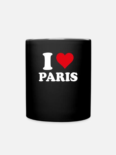 I Love Paris Cadeau Tourisme - Mug uni - noir