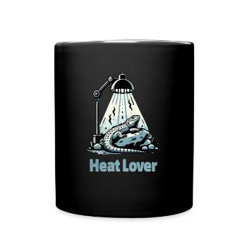 Heat Lover – Gemütliches Design Für Reptilien - Tasse einfarbig - Schwarz - Vorne