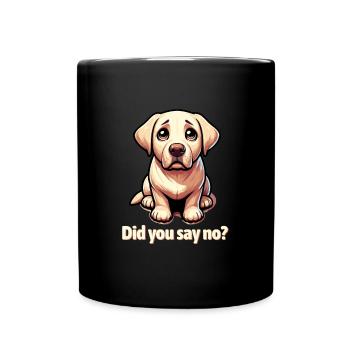 Mignon Labrador Retriever - Mug uni - noir - Devant
