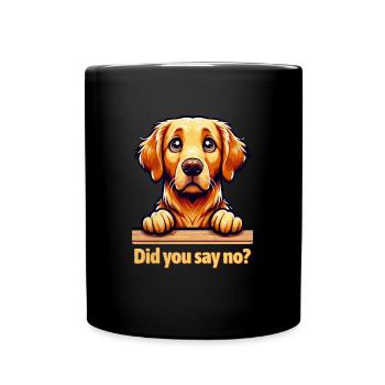 Mignon Golden Retriever - Mug uni - noir - Devant