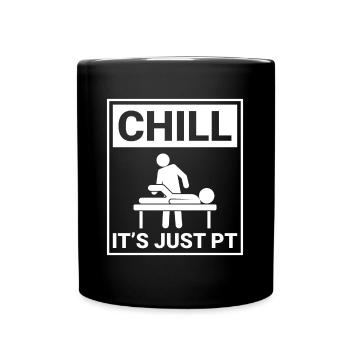 Just Pt, ne vous inquiétez pas - Therapy Fun - Mug uni - noir - Devant