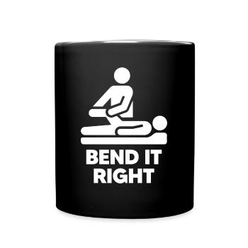 Pliez-le correctement - Précision en physiothérapie - Mug uni - noir - Devant