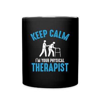 Stay calm, your therapist is there – Expert - Full Colour Mug - black - Front