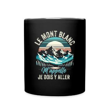 Mont Blanc Sport Montagne Escalade Trekking - Mug uni - noir - Devant
