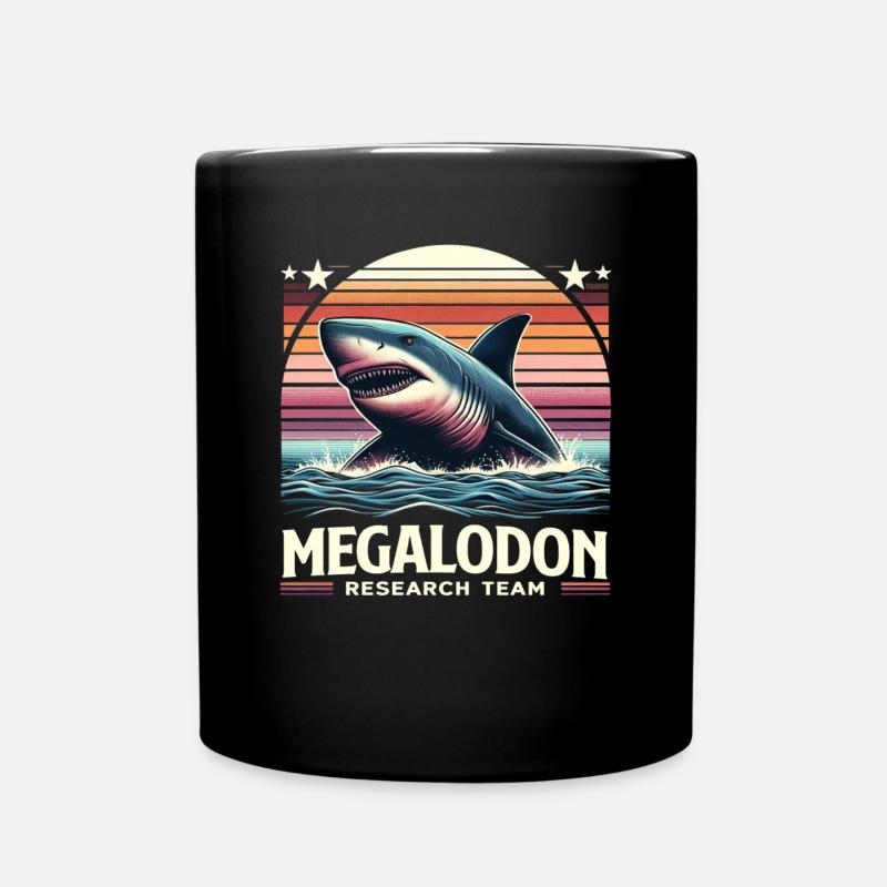 Megalodon-Forschungsteam | Oceanic Explorer Taucher - Tasse einfarbig - Schwarz