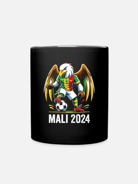 Mali 2024 Maillot Aigle Malien Supporter Football - Mug uni - noir