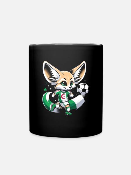 Algérie Maillot Fennec Algerien Supporter Football - Mug uni - noir