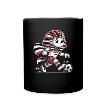 Egypt Egyptian Pharaoh Football Supporter Jersey - Full Colour Mug - black - Front