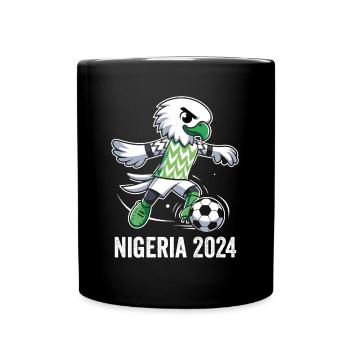 Nigeria 2024 Nigerian Eagle Football Supporter Jersey - Full Colour Mug - black - Front