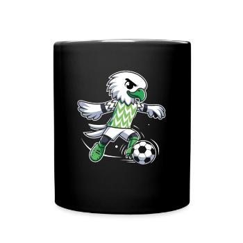 Nigeria Nigerian Eagle Football Supporter Jersey - Full Colour Mug - black - Front