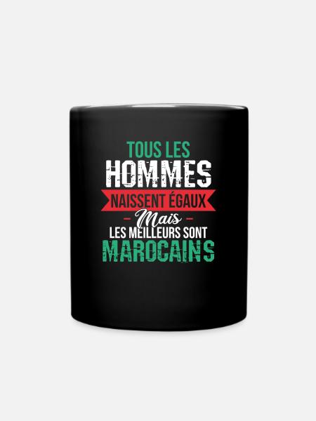 Meilleurs Homme Marocain Humour Cadeau Maroc Drôle - Mug uni - noir