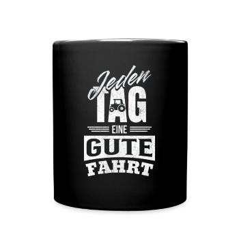 Une bonne balade tous les jours - Pour les conducteurs de tracteurs - Mug uni - noir - Devant