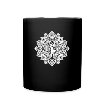 Tree Posture, Calm Stability In Motion - Full Colour Mug - black - Front