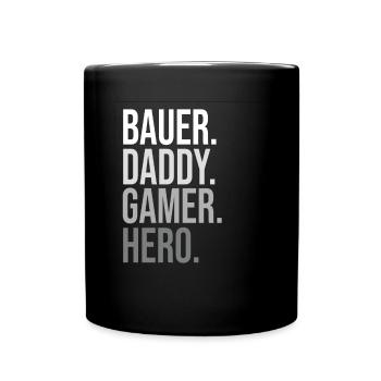 Classique Bauer Daddy Hero Déclaration audacieuse - Mug uni - noir - Devant