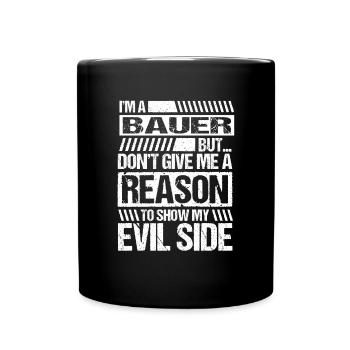 Je suis agriculteur, mais ne me donnez pas de raison de montrer mon - Mug uni - noir - Devant