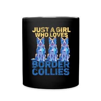 Design unique par Border Collie maman et papa - Mug uni - noir - Devant