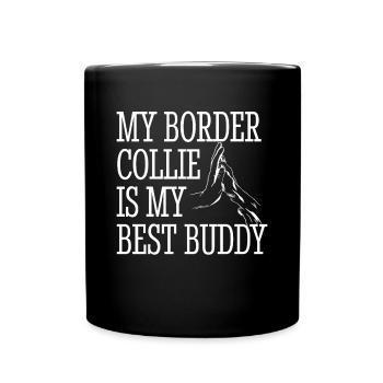 Exclusive design for border collie enthusiasts - Full Colour Mug - black - Front