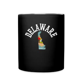 Delaware Usa Patriot Flagge Stolzes Heimatland - Tasse einfarbig - Schwarz - Vorne