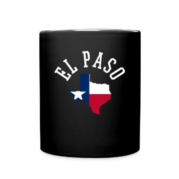 El Paso Patriot USA Drapeau Homeland Pride Design - Mug uni - noir - Devant