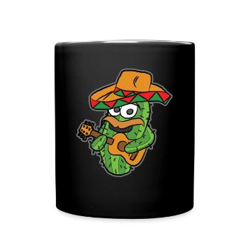 Embrace your fun side with Let's Fiesta - Full Colour Mug - black - Front