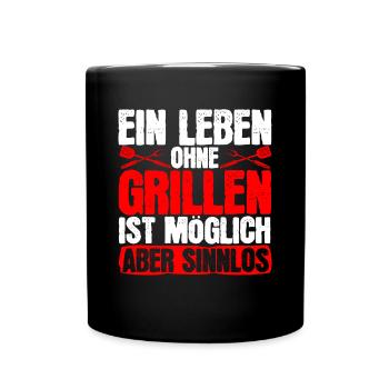 Entfesseln Sie Ihren Inneren Grillmeister Mit - Tasse einfarbig - Schwarz - Vorne
