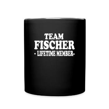 Fischer Team Lifetime Member Gift Idea - Full Colour Mug - black - Front