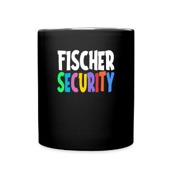 Fischer Security Team Family Gift Idea - Full Colour Mug - black - Front