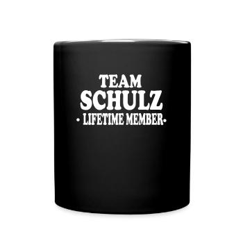 Team Schulz Lifetime Member Group Family - Full Colour Mug - black - Front