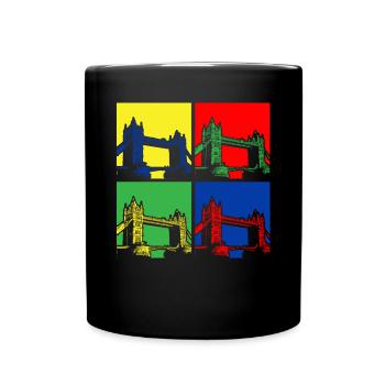 London Bridge - Tasse einfarbig - Schwarz - Vorne