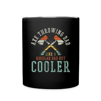 Einzigartige Axtwerfende Lumberjack Fun - Tasse einfarbig - Schwarz - Vorne