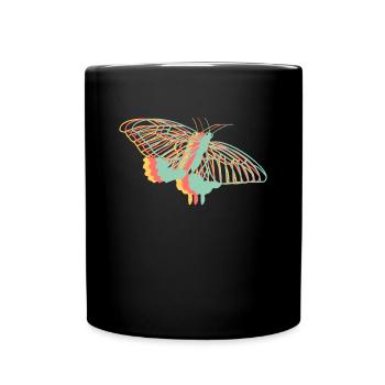 Discover the cute geometric - Full Colour Mug - black - Front