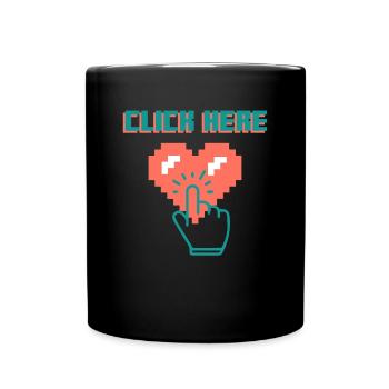 Discover your sweet side with our Click - Full Colour Mug - black - Front