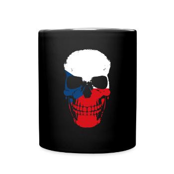 Drapeau de la République tchèque Pride Tchéquie Prague - Mug uni - noir - Devant