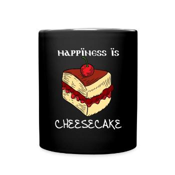Découvrez la joie avec l’œuvre d’art - Mug uni - noir - Devant