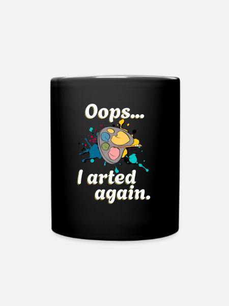 Cadeaux de nouveauté d’artiste drôle et humour de peinture - Mug uni - noir