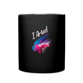 Blagues sur les pets et humour artistique - Mug uni - noir - Devant