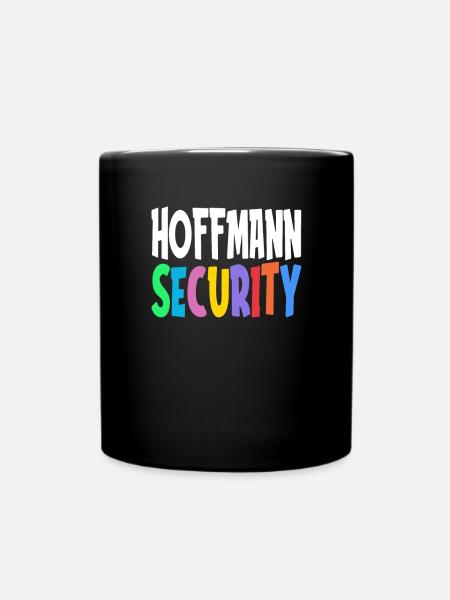 Hoffmann Security Geschenkidee - Tasse einfarbig - Schwarz