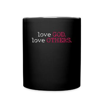 Team Jesus Inspired Faith and Love Design - Full Colour Mug - black - Front