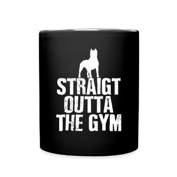 Pitbull Gym Power and Grace Athletic Design - Full Colour Mug - black - Front