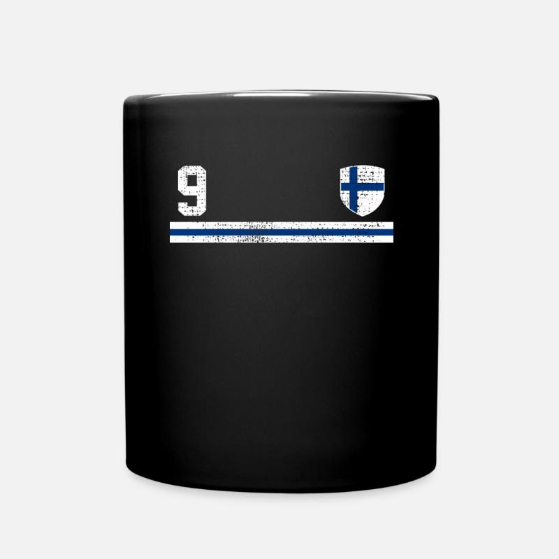 Entdecken Sie die Schönheit des finnischen - Tasse einfarbig - Schwarz