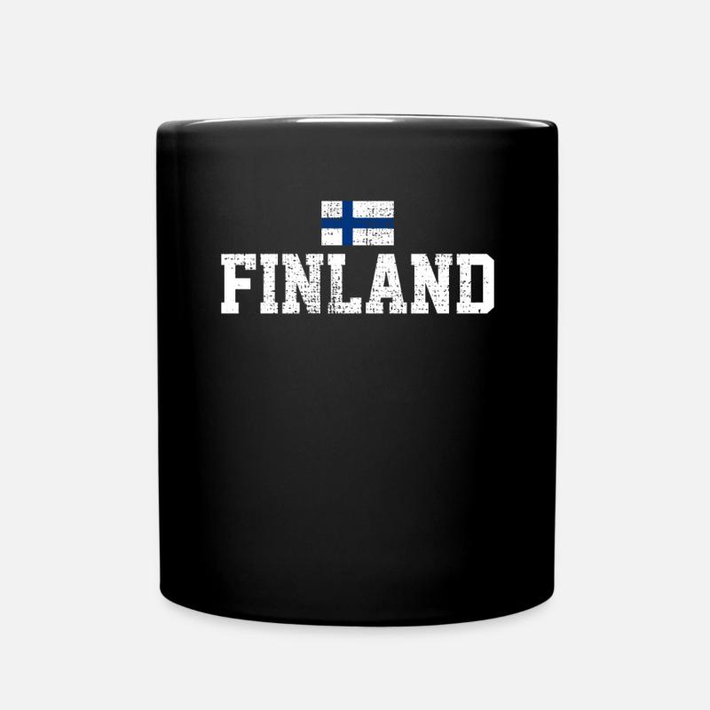 Entdecken Sie die Schönheit Finnlands Helsinki - Tasse einfarbig - Schwarz